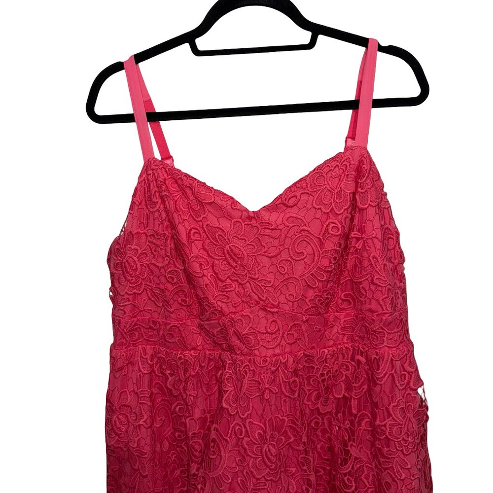 TORRID Midi Crochet Lace Sweetheart Dress Sz 2 NWT - Picture 6 of 16